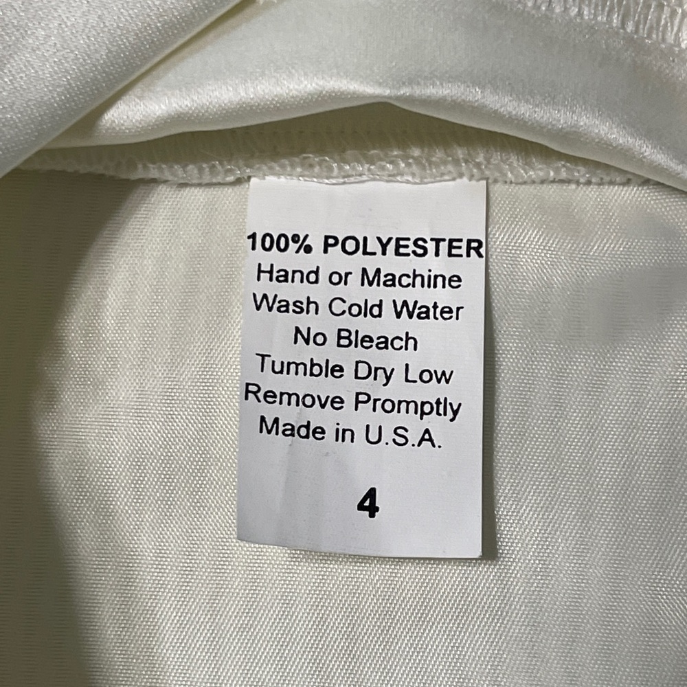 Flower Girl Dress Wedding Formal Ivory Size 4 Excellent Condition! - Picture 9 of 9